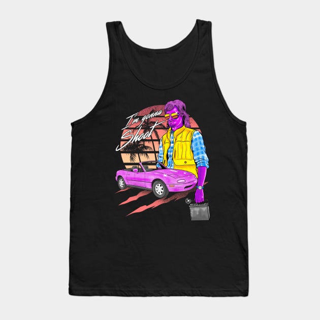 Classic MacGruber Synthwave Tank Top by wolfkrusemark